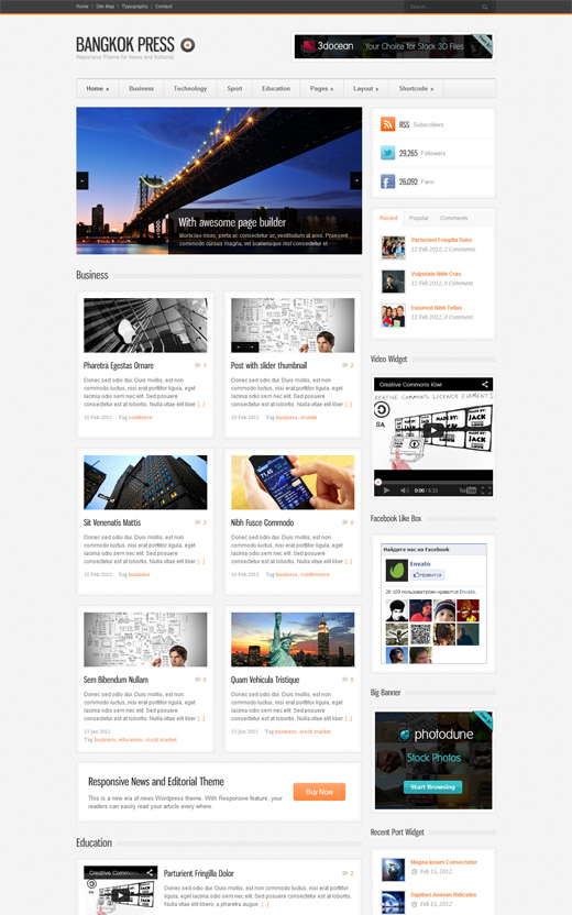 Bangkok Press - Responsive, News & Editorial Theme