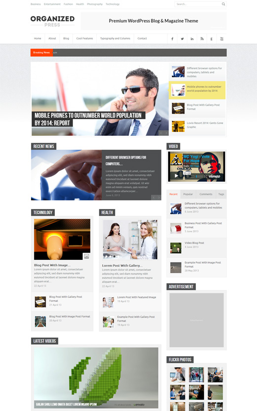 Organized Press - WordPress Blog & Magazine Theme