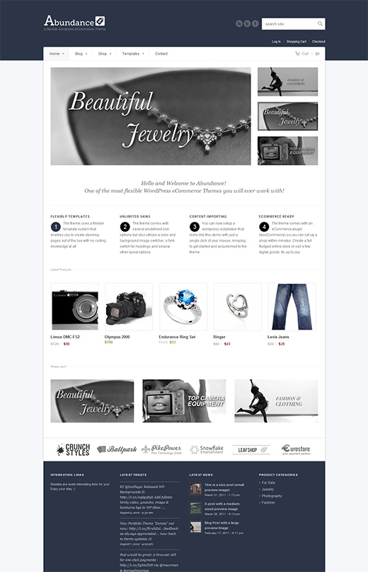 Abundance WordPress eCommerce Theme Preview