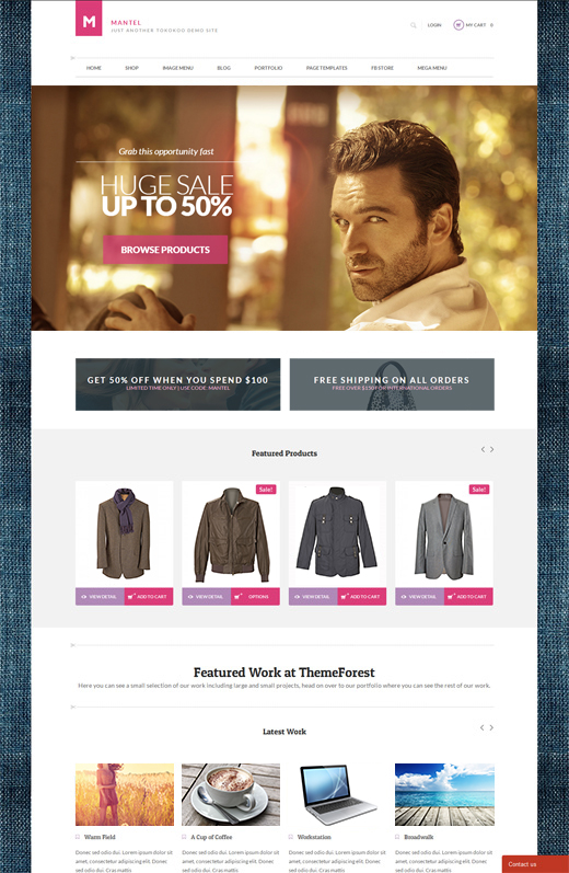 Mantel-WooCommerce-Theme