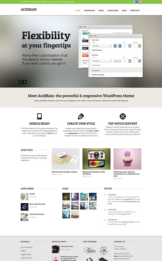 Acid Rain WordPress Business Theme