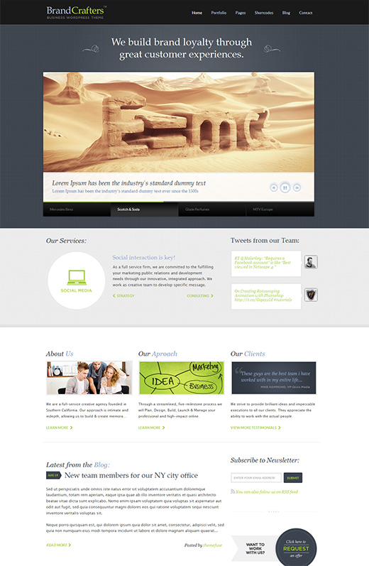 Brand Creafters Business WordPress Theme