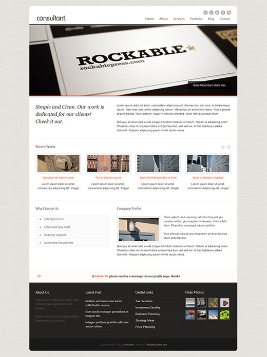 Consultant WordPress Business Theme