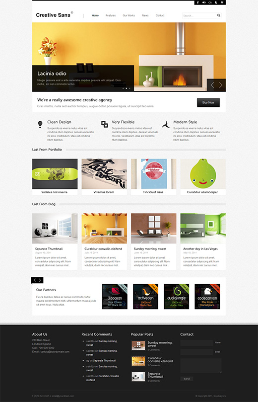 Creative Sans Business WordPress Theme