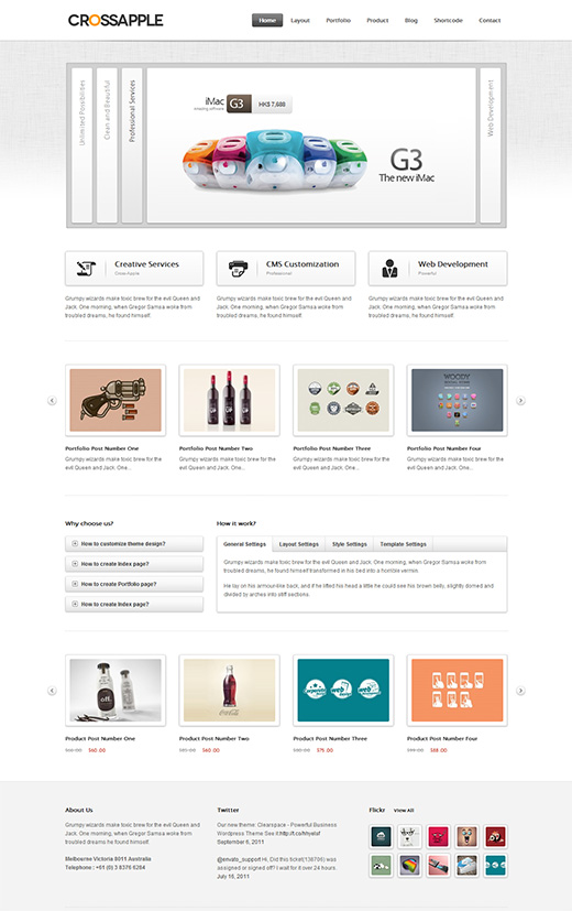 Crossapple WordPress Business Theme