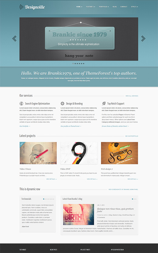 Designville WordPress Business Theme