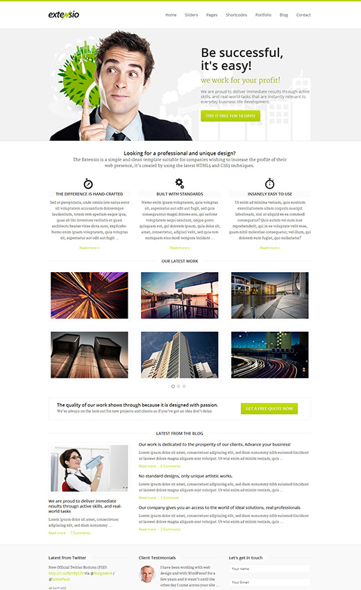 Extensio WordPress Business Theme