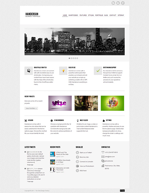 Handerson WordPress Business Theme