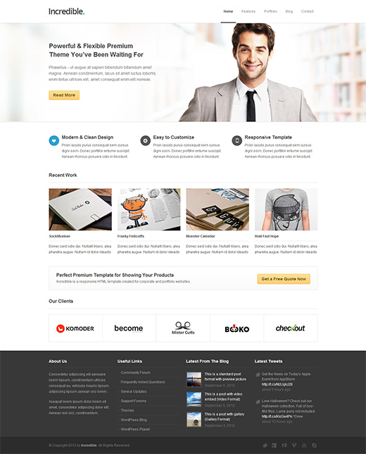 Incredible WordPress Business Theme