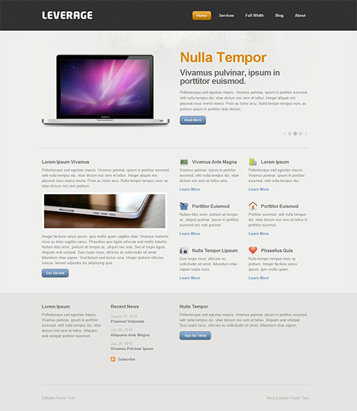 Leverage Business WordPress Theme