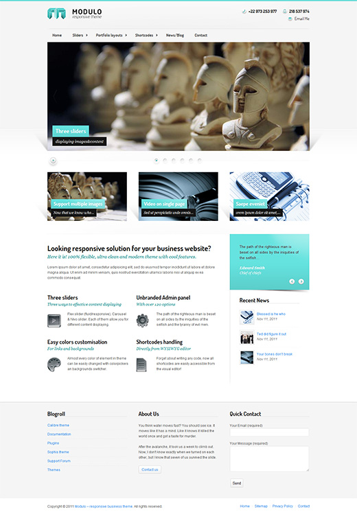 Modulo WordPress Business Theme