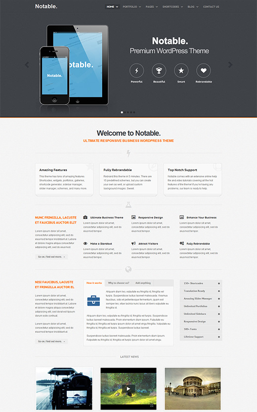 Notable WordPress Business-Theme