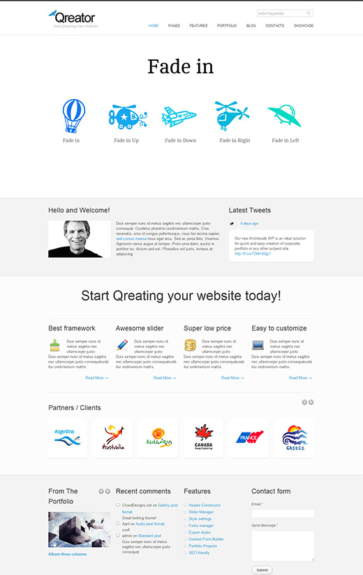 Qreator Business WordPress Theme