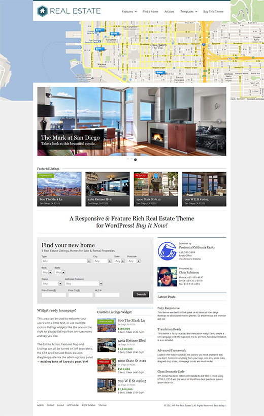 Real Estate WordPress Business Theme