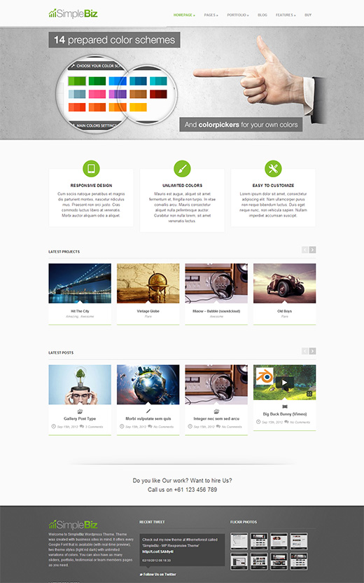 Simple Biz WordPress Business Theme