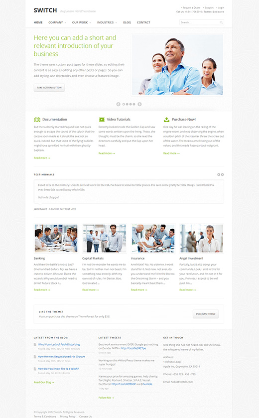 Switch WordPress Business Theme