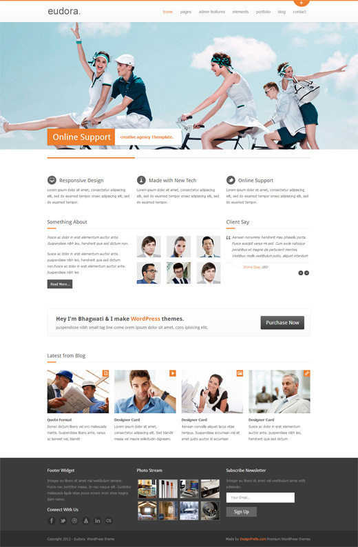 Eudora WordPress Corporate Theme