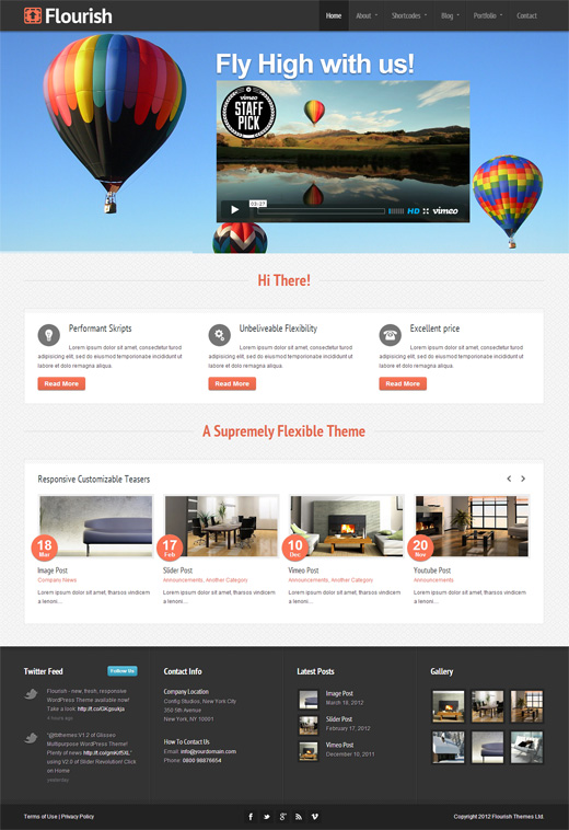 Flourish Corporate WordPress Themes