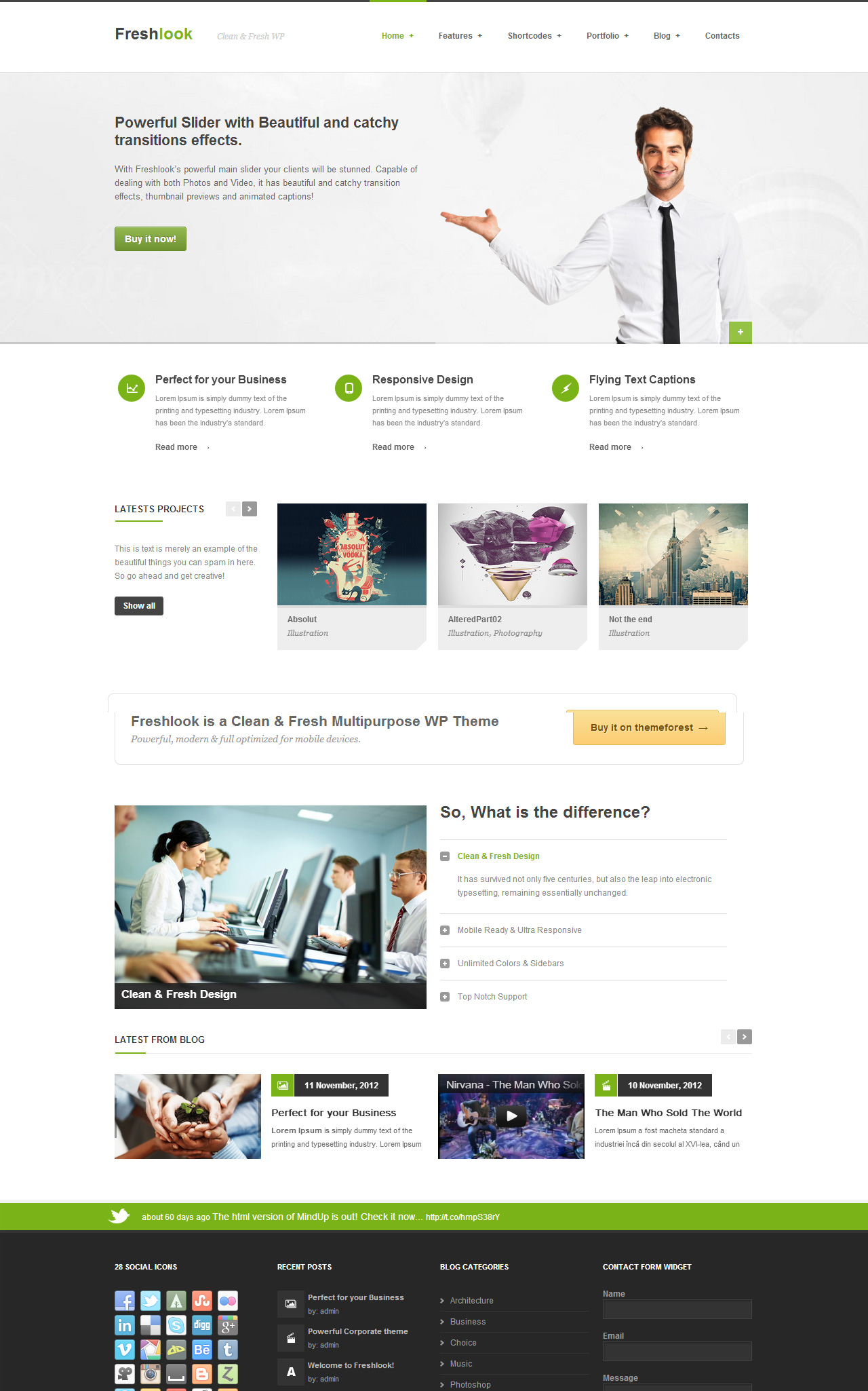 FreshLook Corporate WordPress Theme