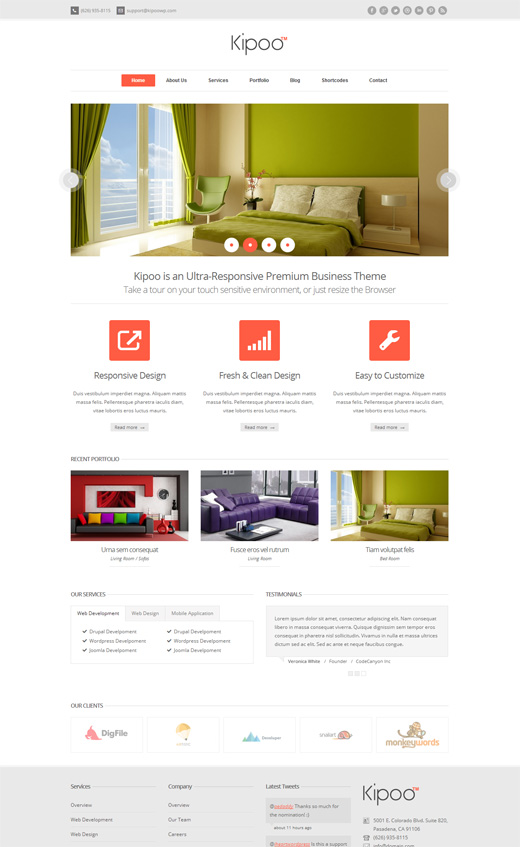 Kipoo Corporate WordPress Themes