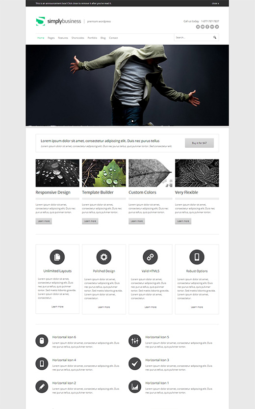 Simply Business Corporate WordPress Theme