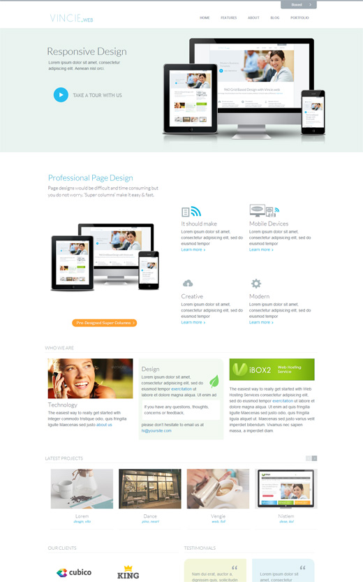 Vincie Corporate WordPress Theme