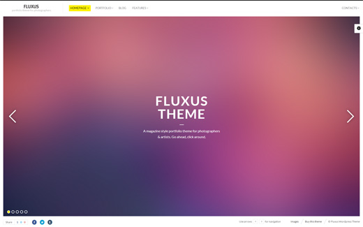 Fluxus Photography Portfolio WordPress Theme