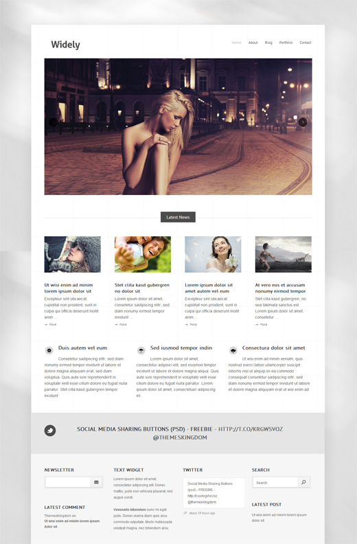 Widely Photography Portfolio WordPress Theme