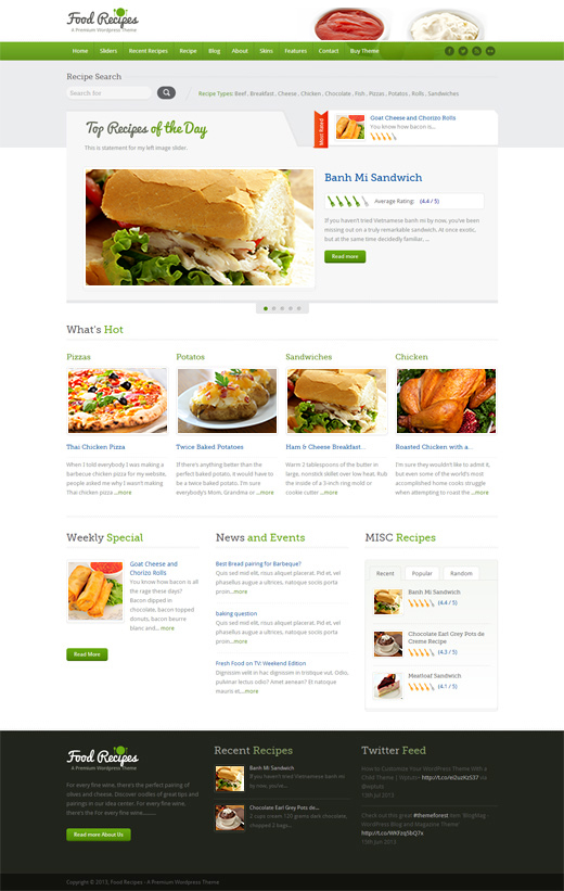 Food-Recipes-WordPress-Theme