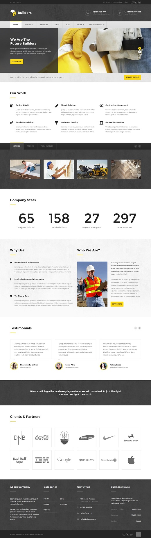 Builders WordPress Theme