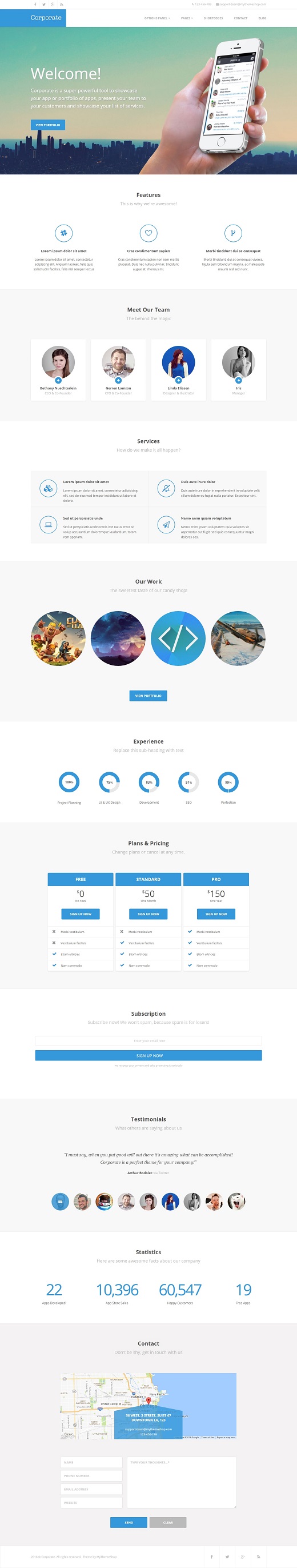 Corporate WordPress Theme