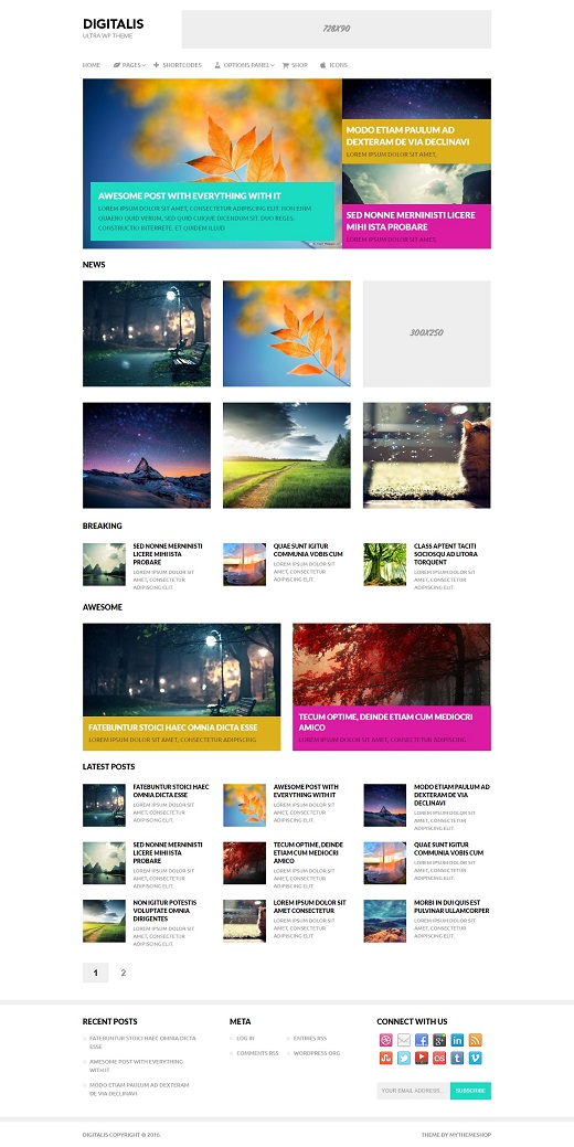 Digitalis WordPress Theme