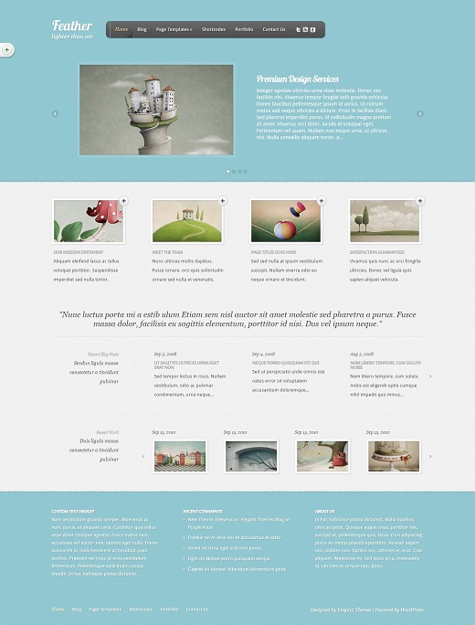 Feather WordPress Theme