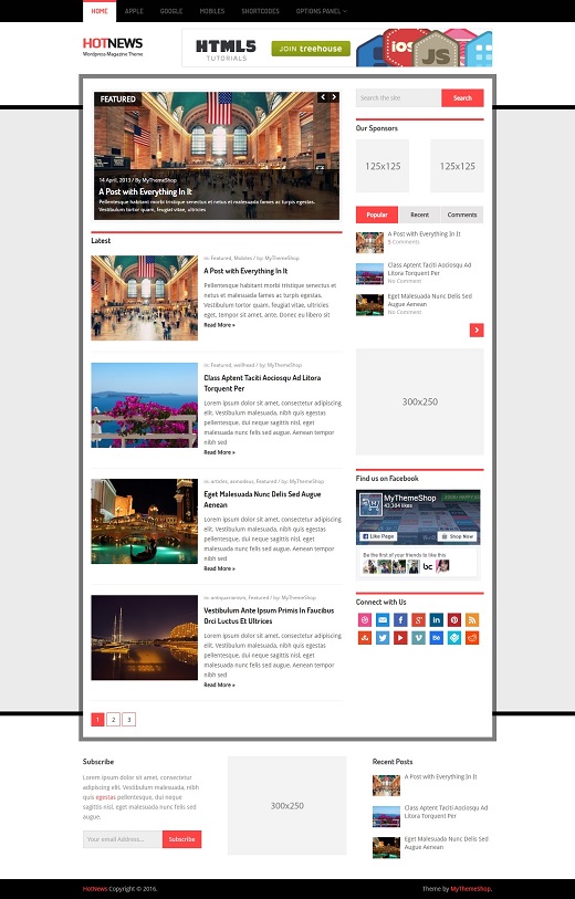 HotNews WordPress Theme