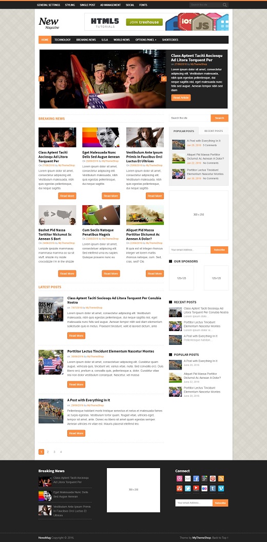 NewsMag WordPress Theme