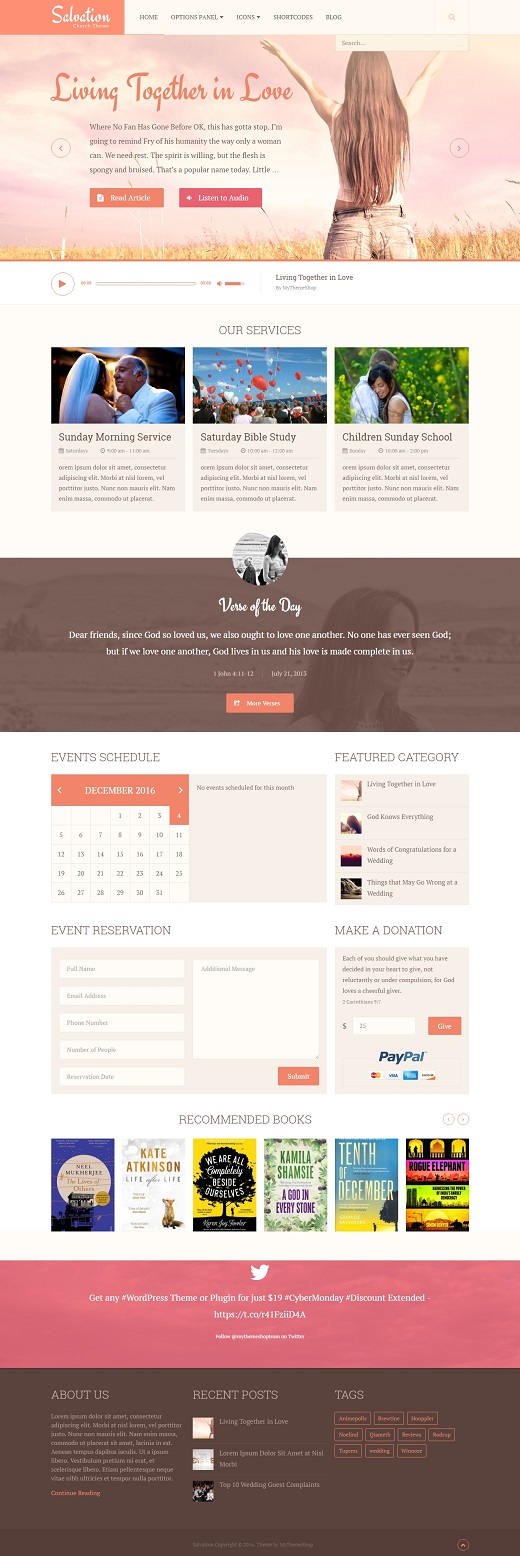 Salvation WordPress Theme