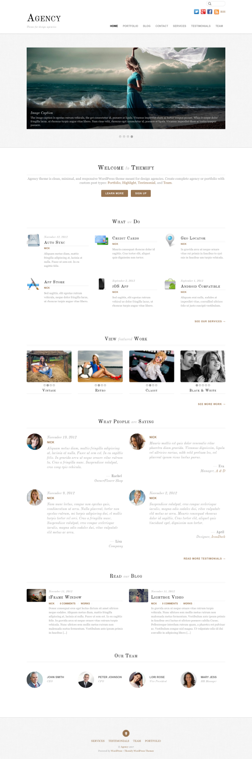 Agency - Responsive Corporate & Portfolio Theme