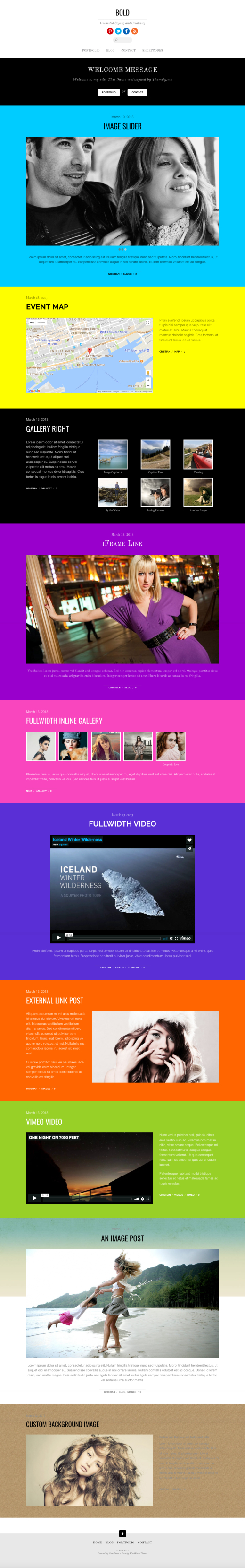 Bold - Stylish Blog and Portfolio Theme