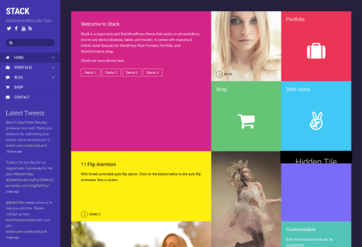 Stack - WordPress Theme for Creating Metro Layouts