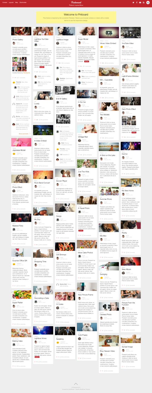 Pinboard - Responsive Pinterest WordPress Theme