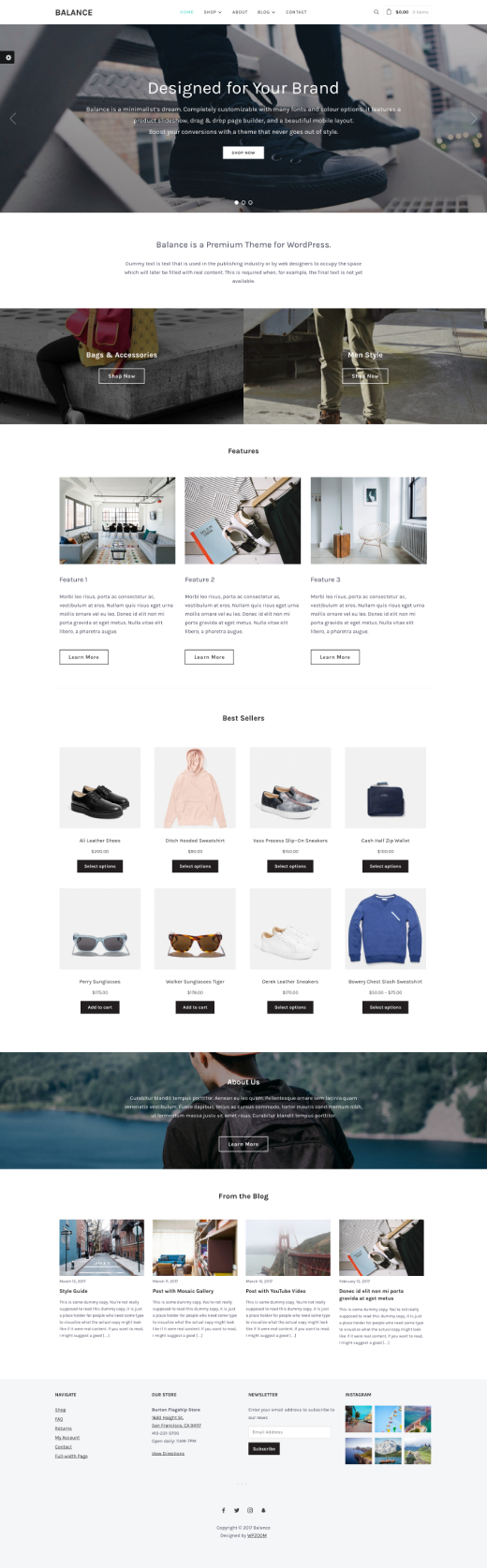 Balance • Minimalist WooCommerce WordPress Theme – WPZOOM