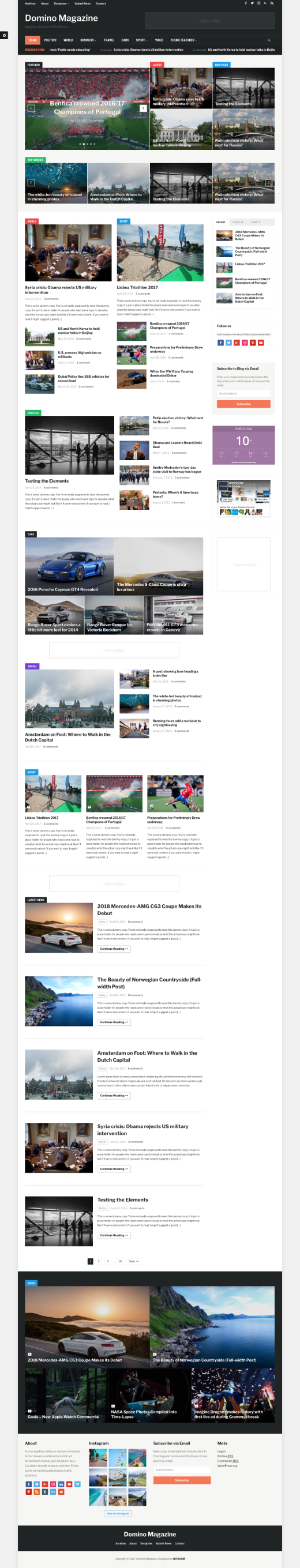 Domino Magazine • best magazine WordPress theme – WPZOOM