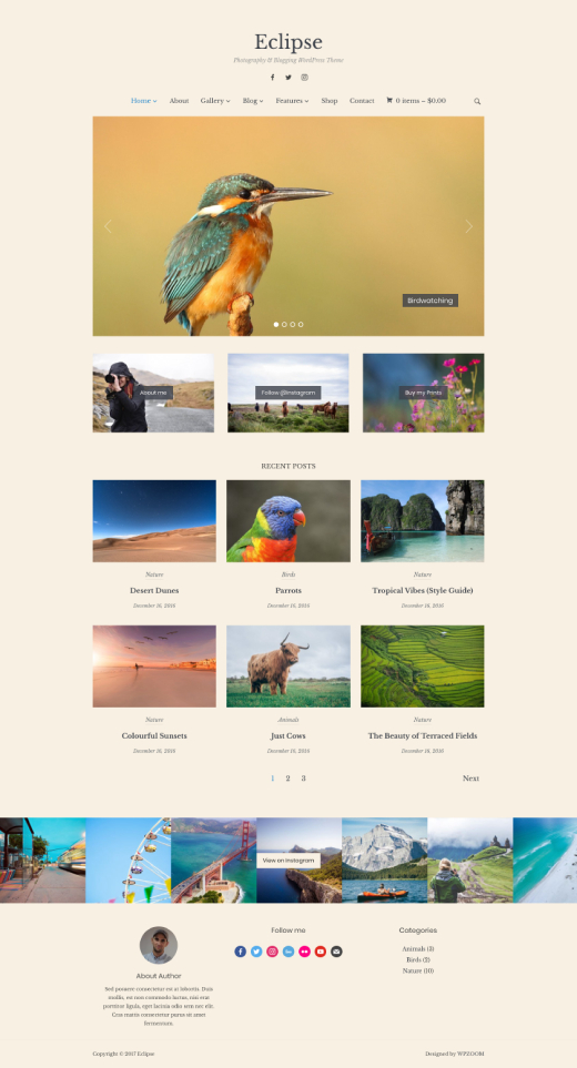 Eclipse • best photography portfolio WordPress theme – WPZOOM