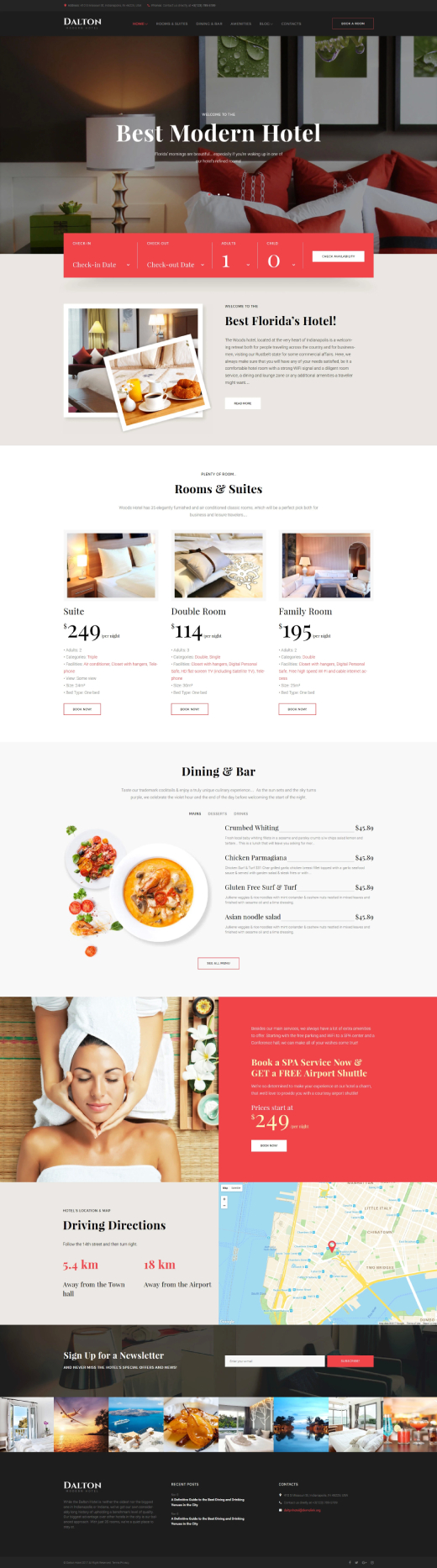 Dalton - Modern Hotel & Resort WordPress Theme