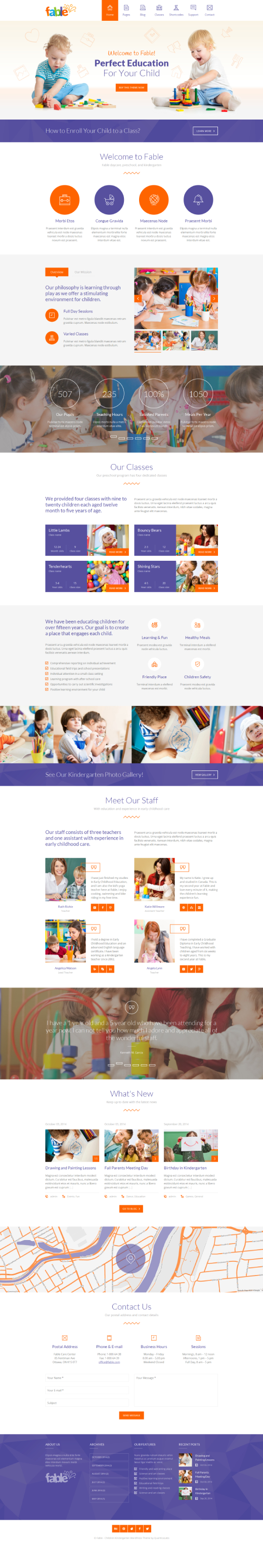 Fable - Children Kindergarten WordPress Theme