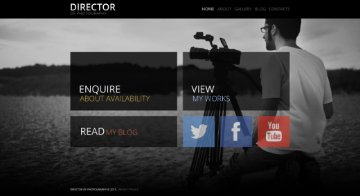 Fancy Photographer Portfolio WordPress Theme