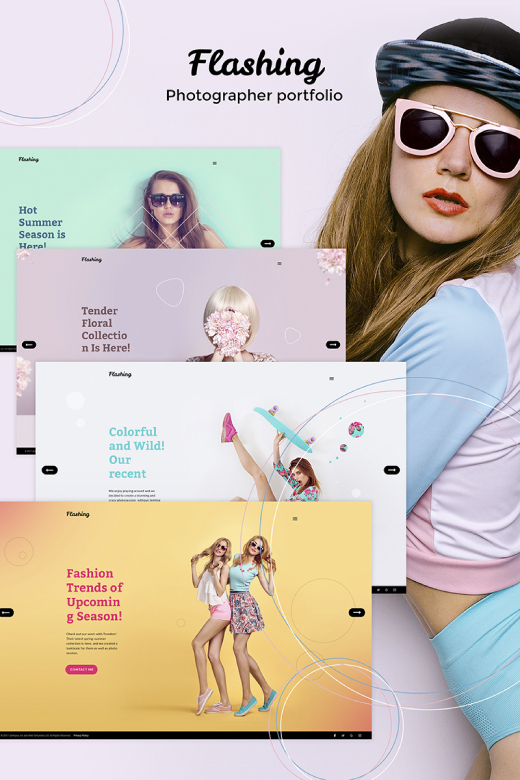 Flashing - Photographer Portfolio WordPress Theme