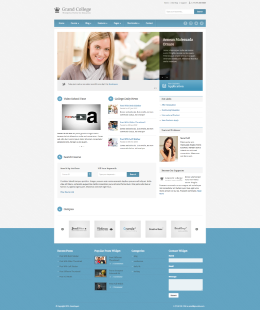 Grand College - WordPress Theme For Education