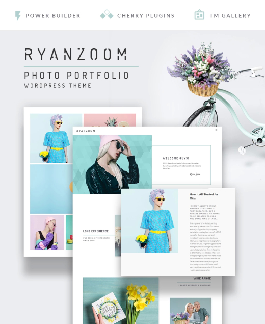 RyanZoom - Photographer Portfolio Responsive WordPress Theme