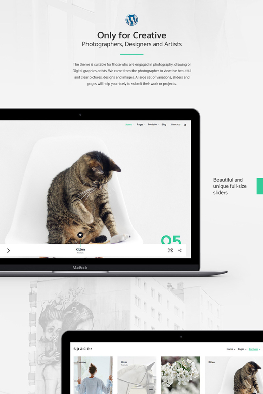  Spacer - Photography Portfolio WordPress Theme